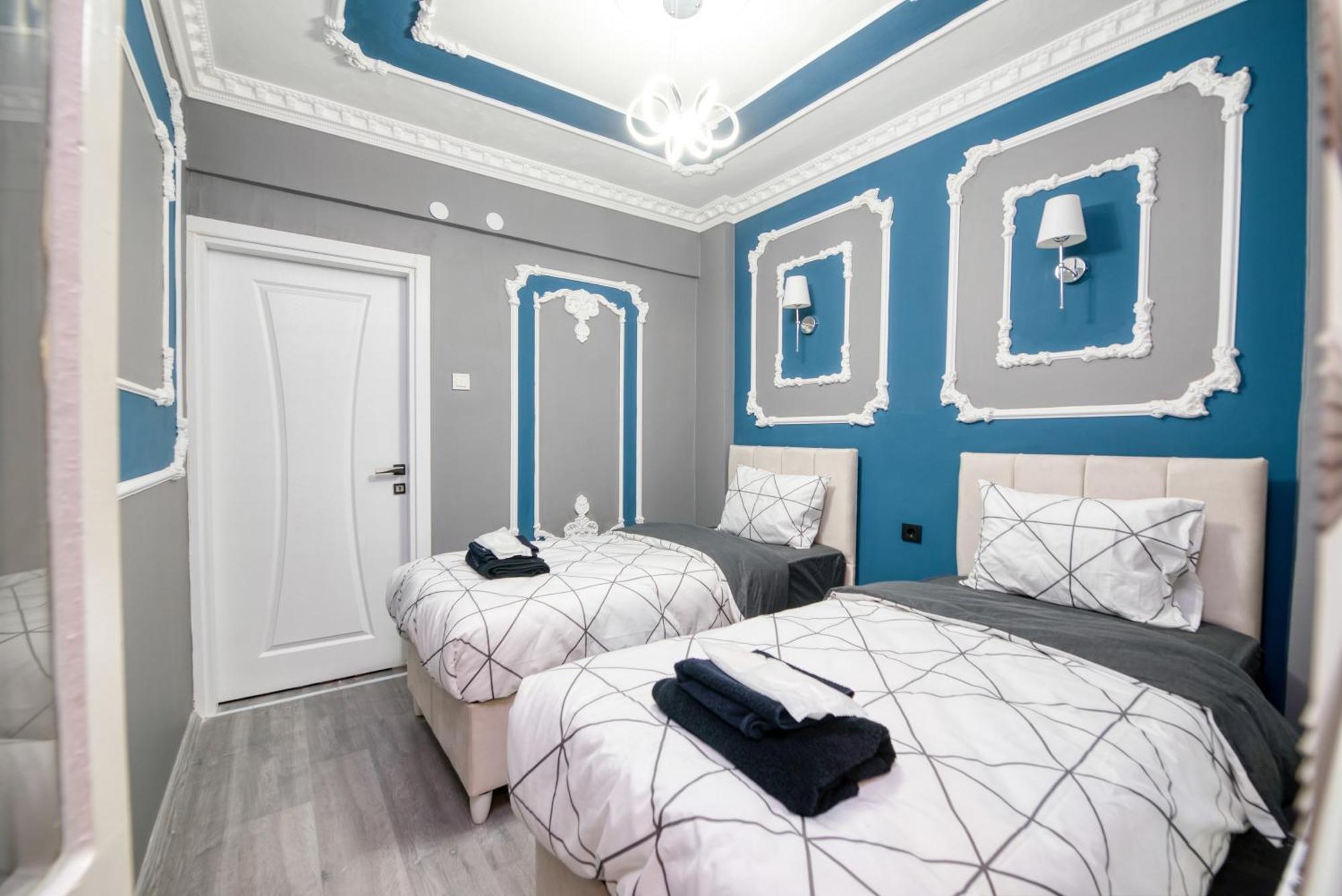 Apartment Blue White House